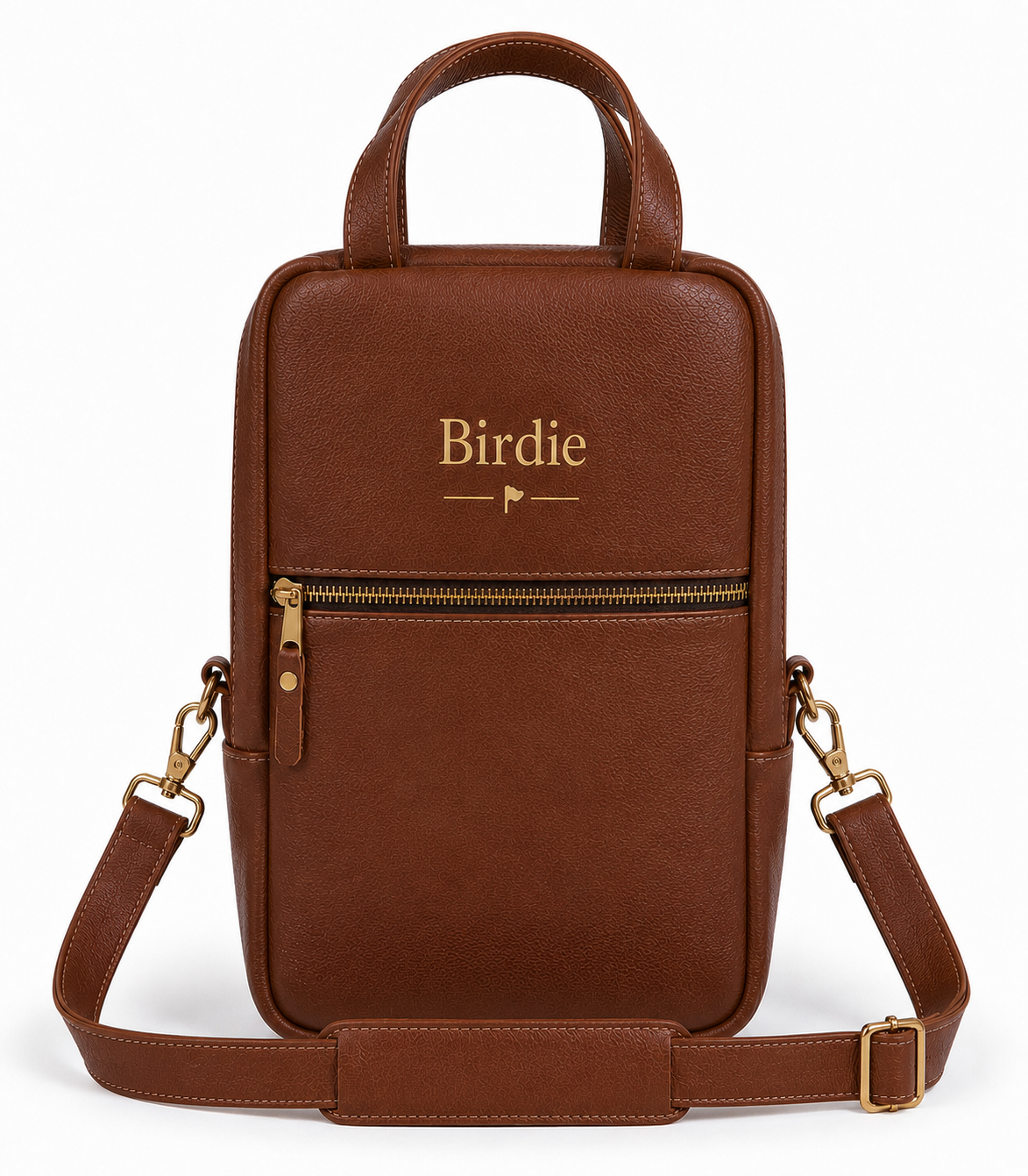 Birdie Golf Shoe Bag — Saddle Tan