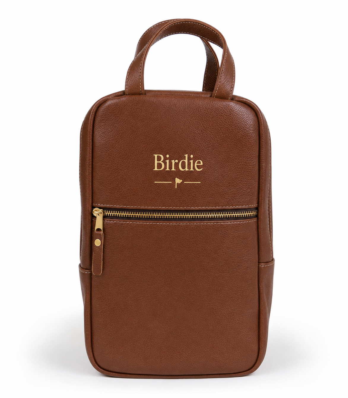 Birdie Golf Shoe Bag — Saddle Tan