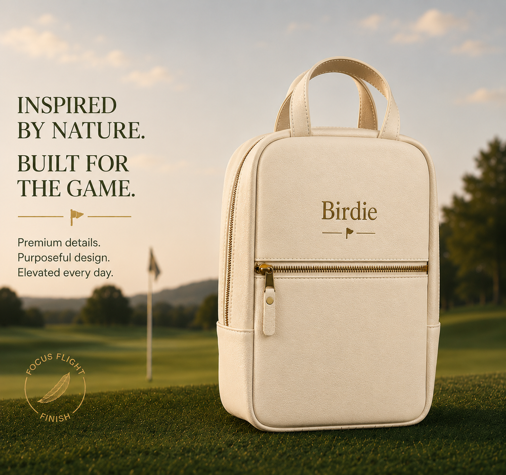 Birdie Golf Shoe Bag — Ivory